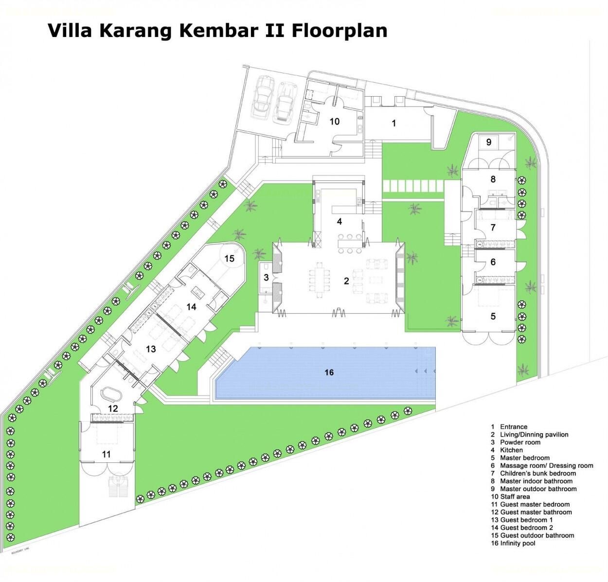 Villa Karang Kembar II Floor Plan